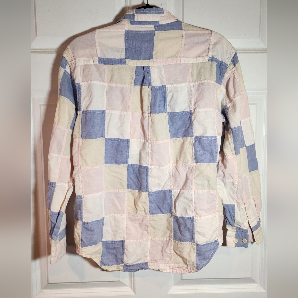 Orvis Womens Small Patchwork Button Down Blouse C… - image 7